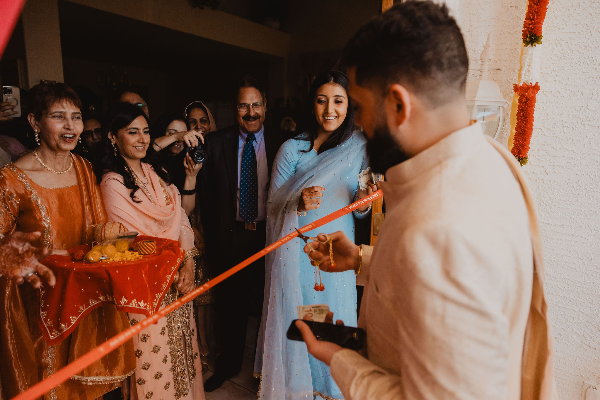 Indoor portraits and post-ceremony family moments photograph from Amrit and Yousef’s wedding celebration