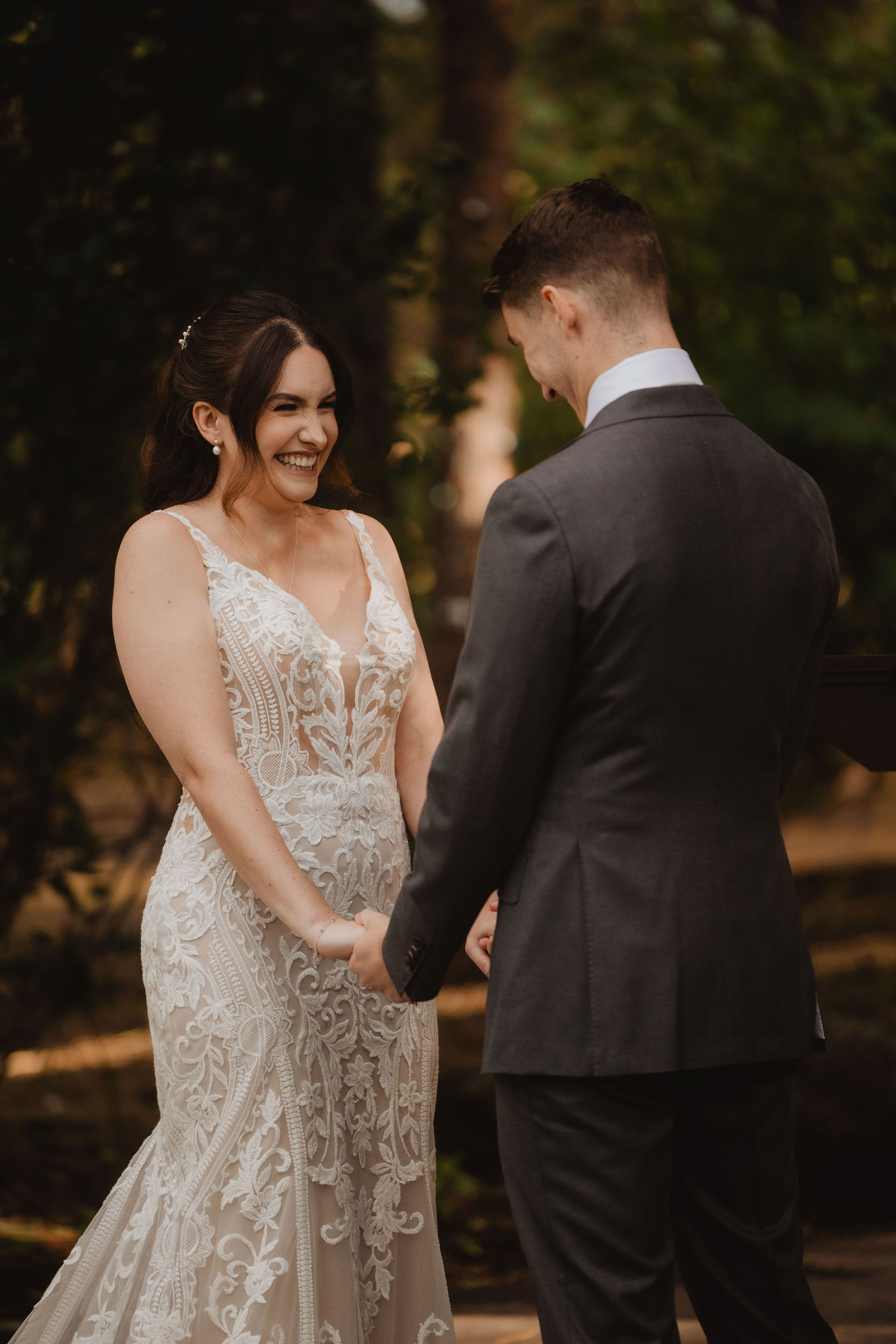 Brittney and Trevor at the ceremony